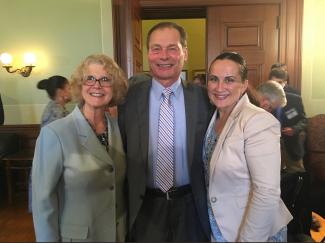 Former Director Maigret, Senate President Dominick J. Ruggerio and Director Jones